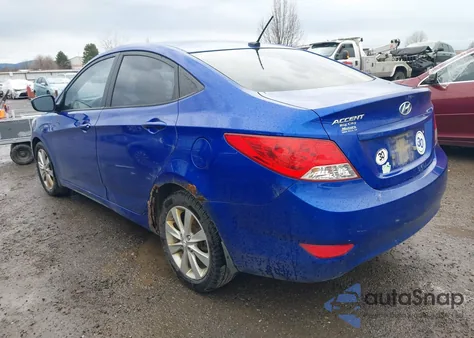 2013 Hyundai Accent Gls from USA, damaged, VIN KMHCU4AE5DU430412